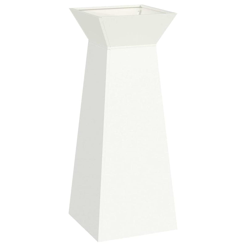 Load image into Gallery viewer, Vidaxl pilaar plantenbak wit 40 x 40 x 100 cm
