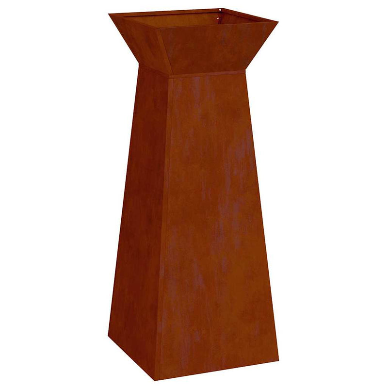 Load image into Gallery viewer, Vidaxl pilaar plantenbak zilver 40 x 40 x 100 cm
