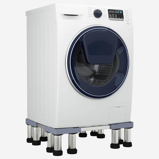 Vidaxl wasmachinebasis grijs 67 x 67 x 21,5 cm roestvrij staal