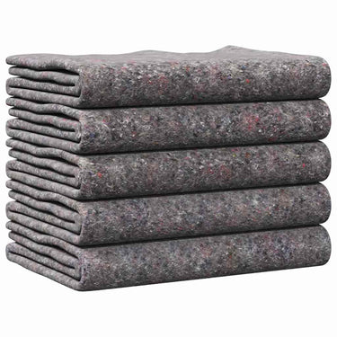 Vidaxl verhuisdekens 5 pcs grijs 150 x 200 cm stof