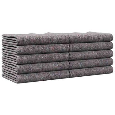 Vidaxl verhuisdekens 10 pcs grijs 150 x 200 cm stof