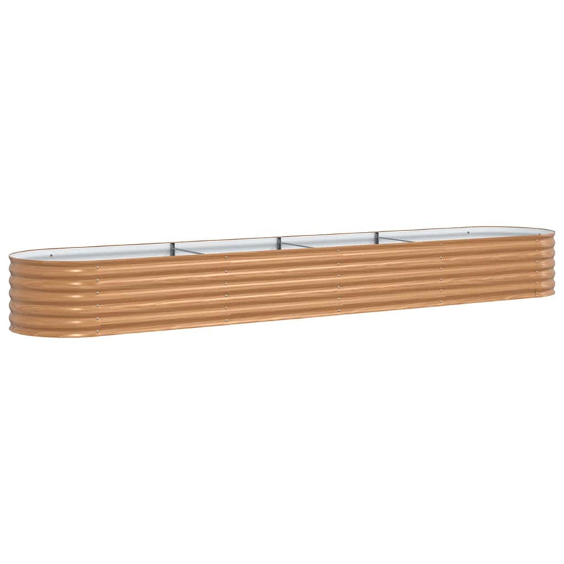 Load image into Gallery viewer, Vidaxl verhoogd bed bruin 400 x 80 x 44 cm staal
