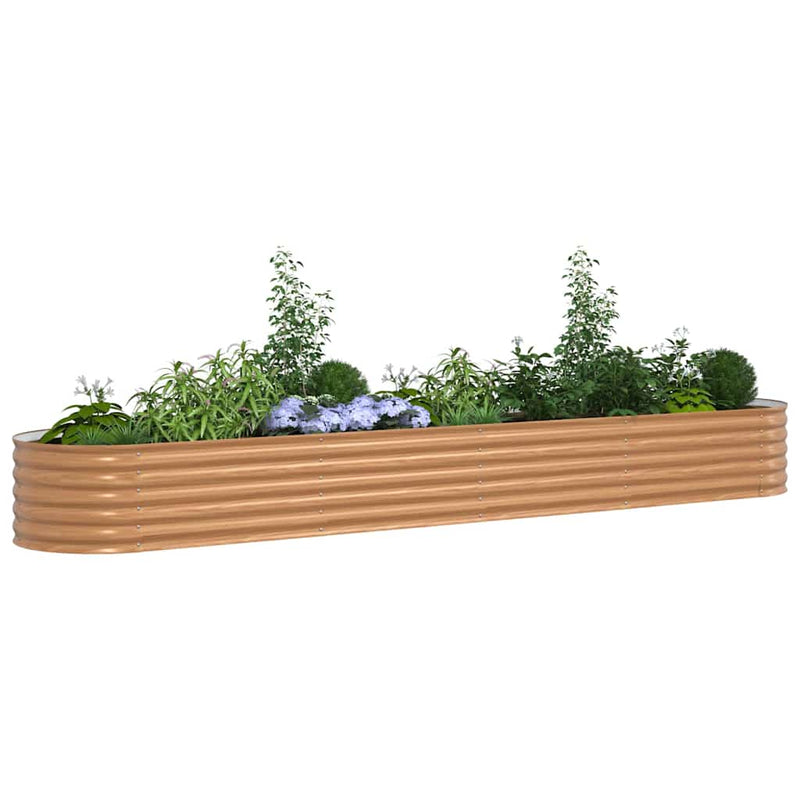 Load image into Gallery viewer, Vidaxl verhoogd bed bruin 400 x 80 x 44 cm staal
