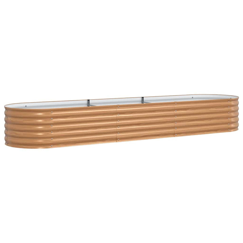 Load image into Gallery viewer, Vidaxl verhoogd bed bruin 320 x 80 x 44 cm staal

