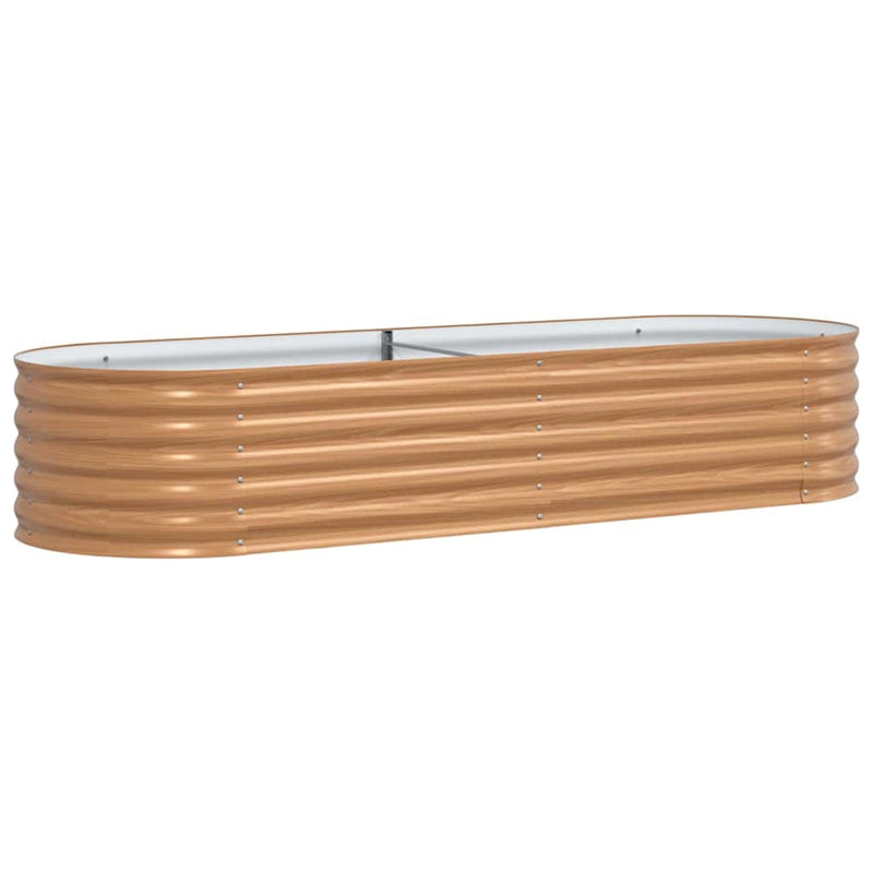 Load image into Gallery viewer, Vidaxl verhoogd bed bruin 240 x 80 x 44 cm staal
