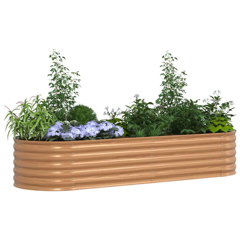 Load image into Gallery viewer, Vidaxl verhoogd bed bruin 240 x 80 x 44 cm staal
