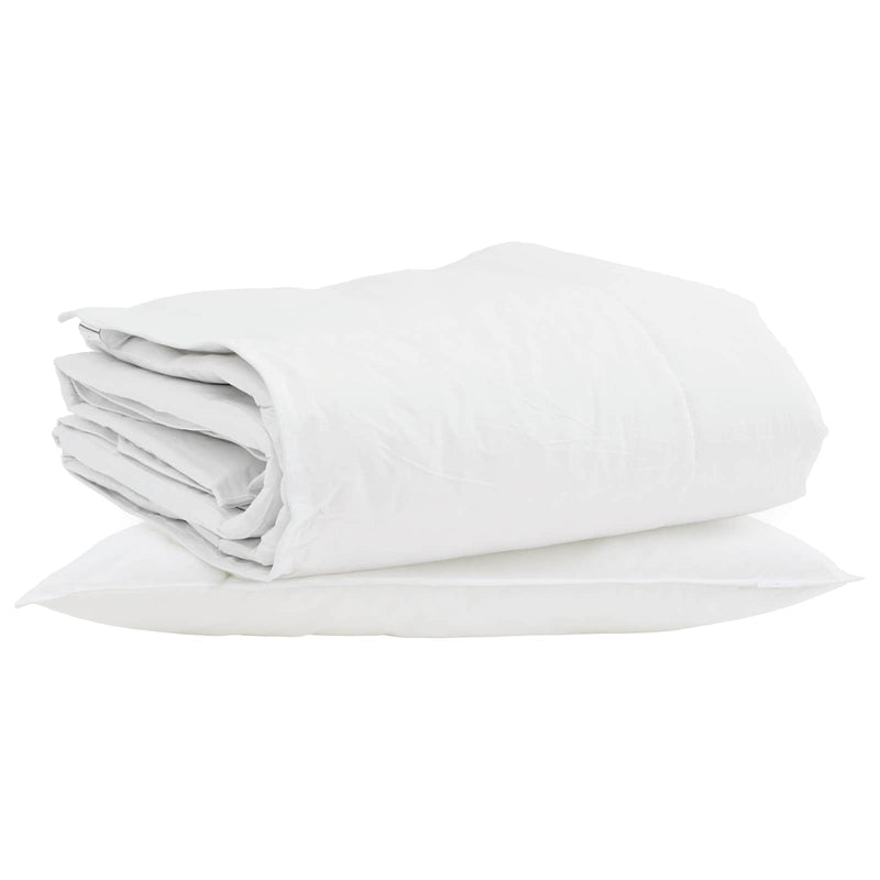 Load image into Gallery viewer, Vidaxl winter dekbed met kussen 2 pcs wit donsveertjes
