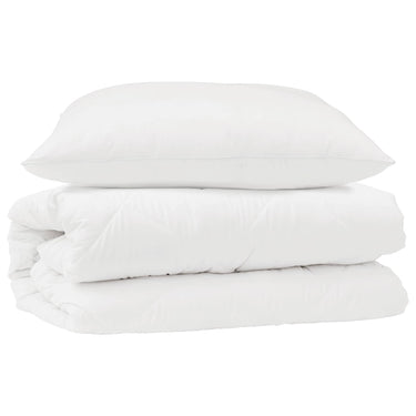 Vidaxl dekbed set met kussen 2 pcs wit microfibre