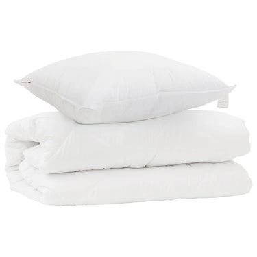 Vidaxl dekbed set met kussen 2 pcs wit microfibre