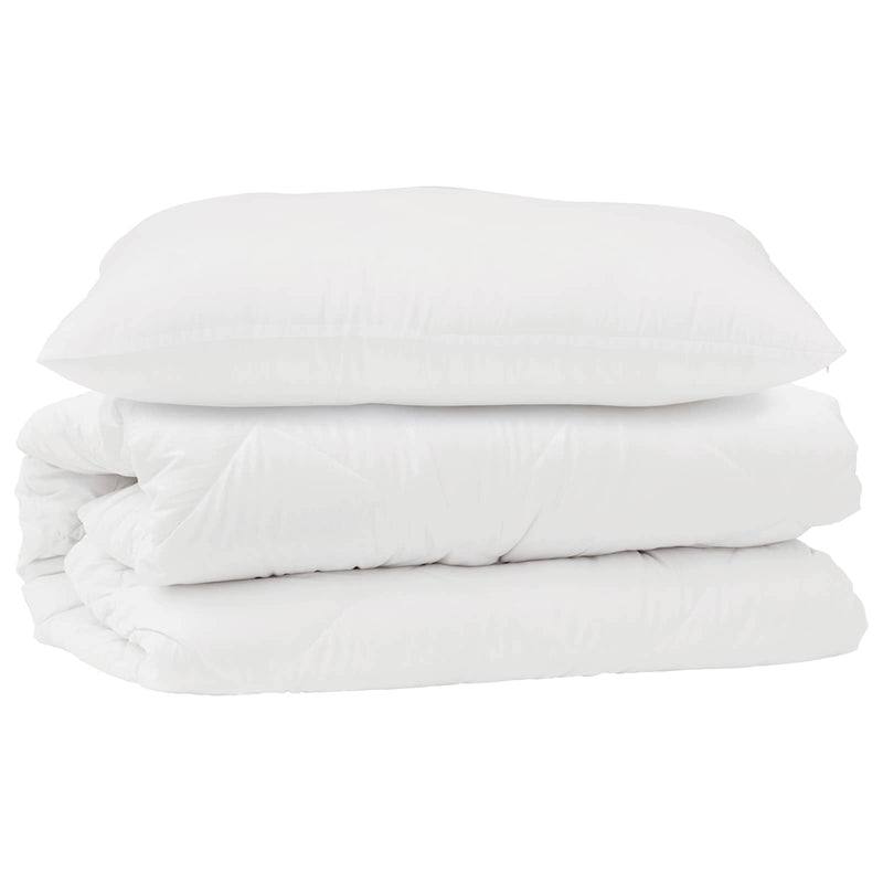 Load image into Gallery viewer, Vidaxl dekbed set met kussen 2 pcs wit microfibre
