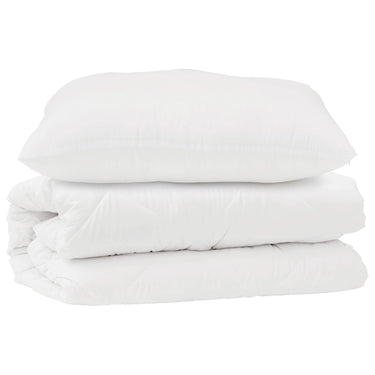 Vidaxl dekbed set met kussen 2 pcs wit microfibre