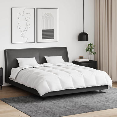 Vidaxl winter dekbed met kussen 3 pcs wit donsveertjes