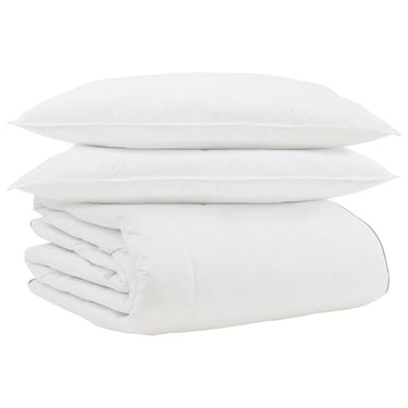 Vidaxl winter dekbed met kussen 3 pcs wit donsveertjes