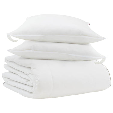Vidaxl winter dekbed met kussen 3 pcs wit donsveertjes