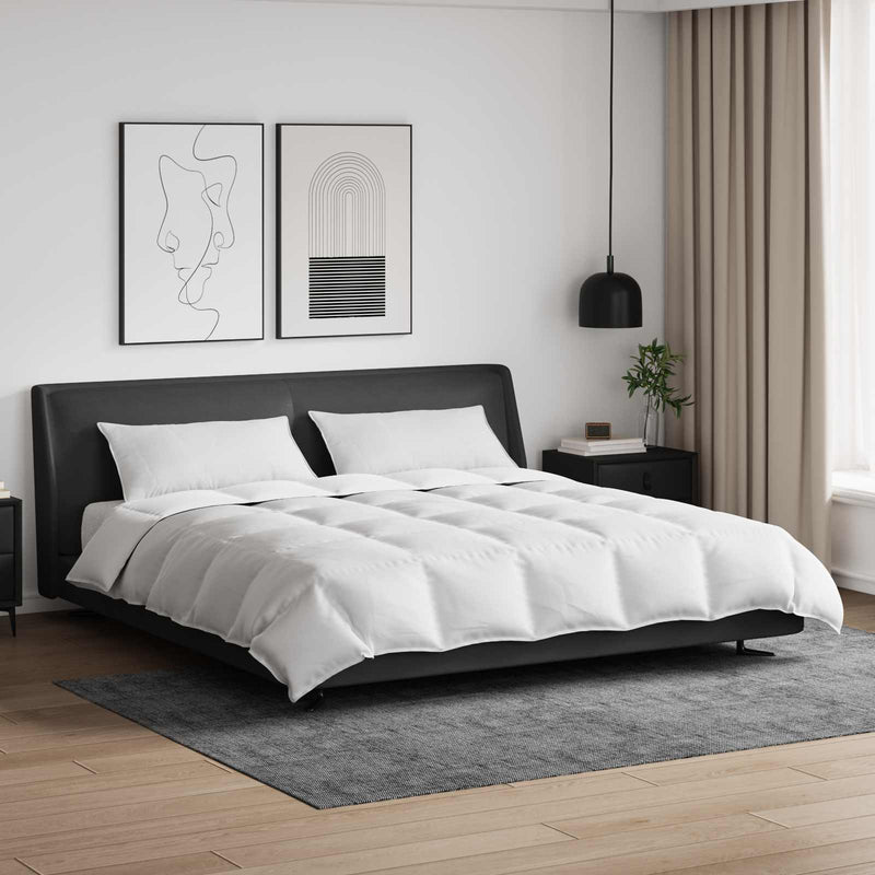 Load image into Gallery viewer, Vidaxl dekbed set met kussen 3 pcs wit donsveertjes
