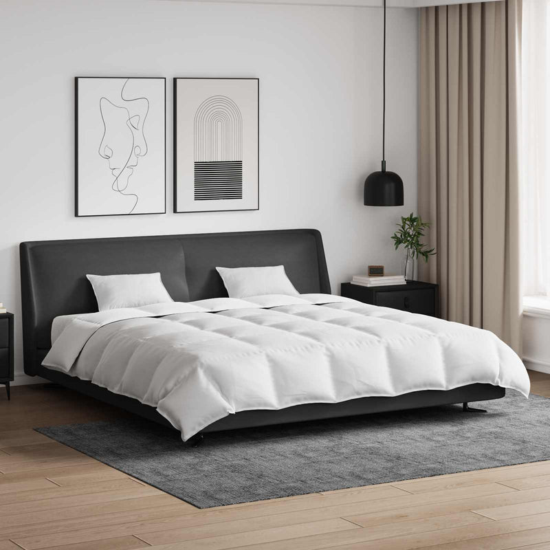 Load image into Gallery viewer, Vidaxl dekbed set met kussen 3 pcs wit donsveertjes
