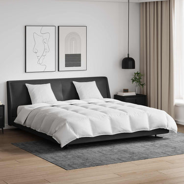 Vidaxl dekbed set met kussen 3 pcs wit donsveertjes