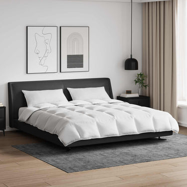 Vidaxl dekbed set met kussen 3 pcs wit donsveertjes