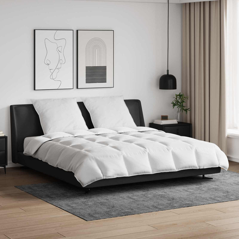 Load image into Gallery viewer, Vidaxl dekbed set met kussen 3 pcs wit donsveertjes
