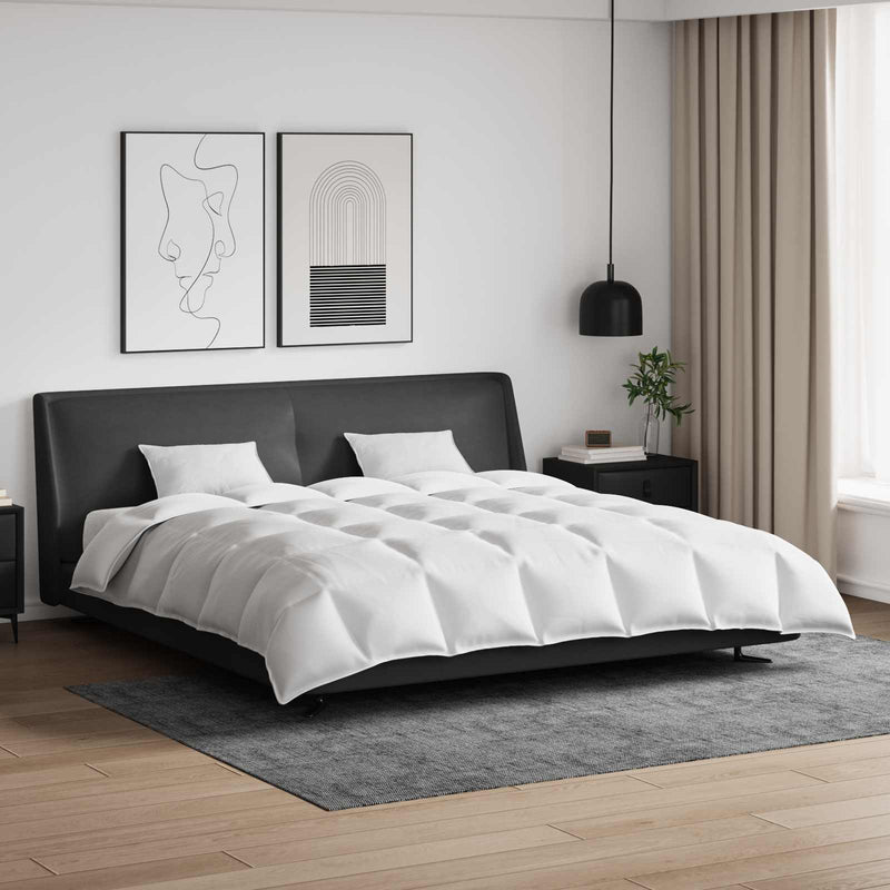 Load image into Gallery viewer, Vidaxl dekbed set met kussen 3 pcs wit donsveertjes

