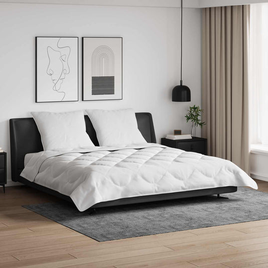 Vidaxl zomer dekbed met kussen 3 pcs wit microfibre