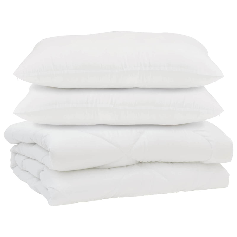 Load image into Gallery viewer, Vidaxl dekbed met kussen 3 pcs wit microfibre
