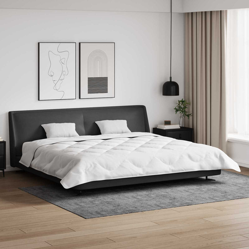 Load image into Gallery viewer, Vidaxl dekbed met kussens 3 pcs wit microfiber en dons feather
