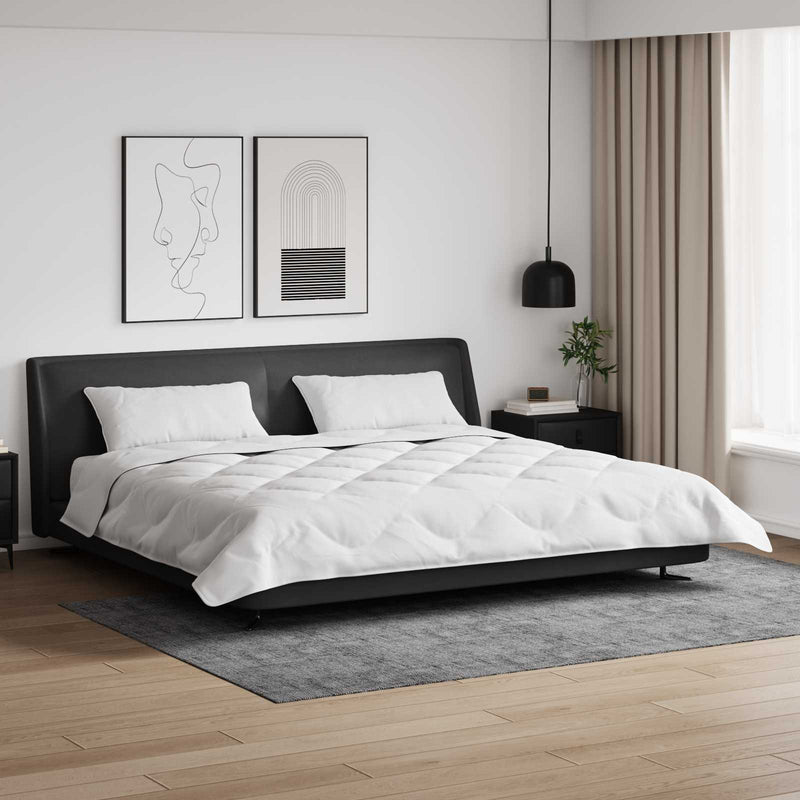 Load image into Gallery viewer, Vidaxl dekbed met kussens 3 pcs wit microfiber en dons feather
