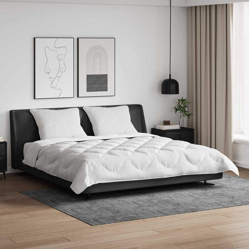 Load image into Gallery viewer, Vidaxl dekbed set met kussen 3 pcs wit microfiber en dons feather
