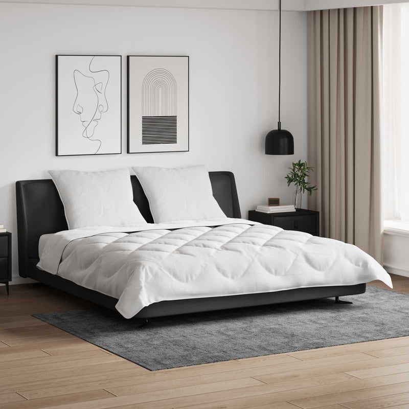 Load image into Gallery viewer, Vidaxl dekbed set met kussen 3 pcs wit microfiber en dons feather
