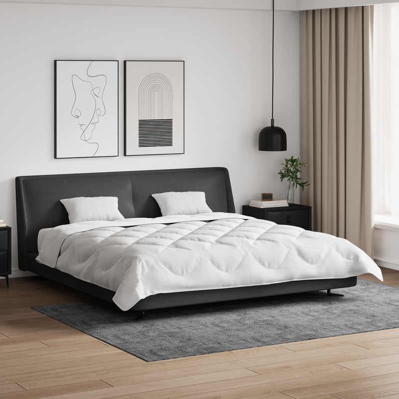 Load image into Gallery viewer, Vidaxl dekbed set met kussen 3 pcs wit microfiber en dons feather
