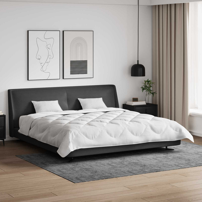 Load image into Gallery viewer, Vidaxl dekbed met kussens met kussen 3 pcs wit microvezel
