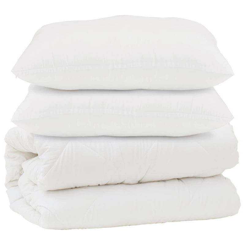 Load image into Gallery viewer, Vidaxl dekbed met kussen 3 pcs wit microfibre
