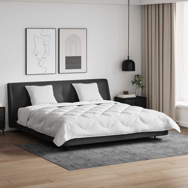 Vidaxl dekbed met kussen 3 pcs wit microfibre
