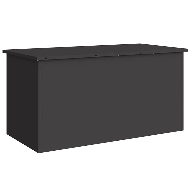 Load image into Gallery viewer, Vidaxl buitenopslagdoos zwart 100 x 50,5 x 50 cm staal
