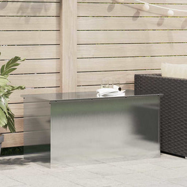 Vidaxl buitenopslagdoos zilver 100 x 50,5 x 50 cm staal