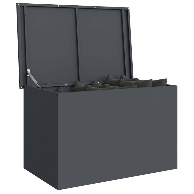 Load image into Gallery viewer, Vidaxl buitenopslagdoos antraciet 80 x 50,5 x 50 cm staal
