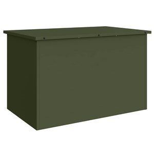 Vidaxl buitenopslagdoos met opslag olijf groen 80 x 50,5 x 50 cm staal