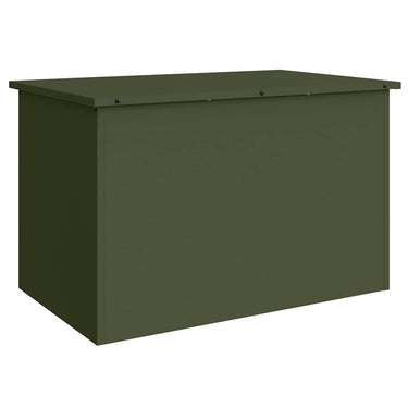 Vidaxl buitenopslagdoos met opslag olijf groen 80 x 50,5 x 50 cm staal