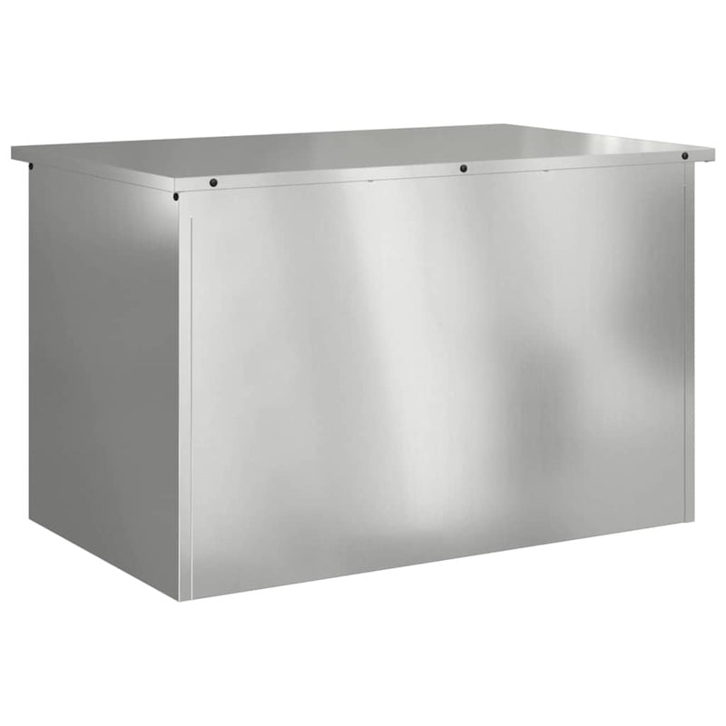 Load image into Gallery viewer, Vidaxl buitenopslagdoos zilver 80 x 50,5 x 50 cm staal
