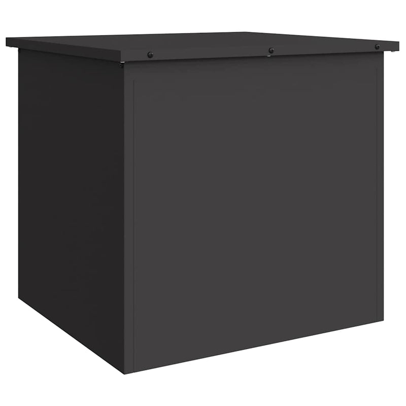 Load image into Gallery viewer, Vidaxl buitenopslagdoos zwart 55 x 50,5 x 50 cm staal
