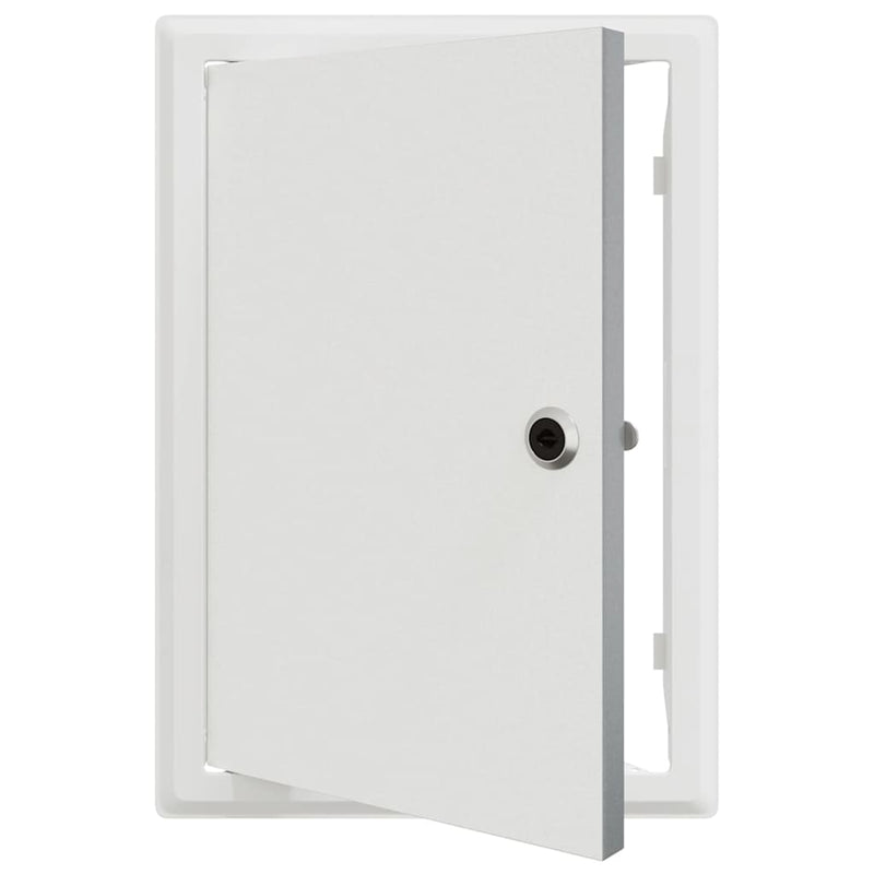 Load image into Gallery viewer, Vidaxl toegangs paneel wit 33 x 23 x 3 cm staal

