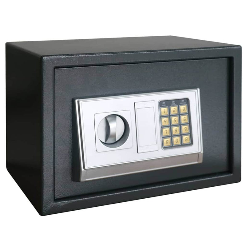 Load image into Gallery viewer, Vidaxl digitale kluis met slot donkergrijs 35 x 25 x 25 cm staal
