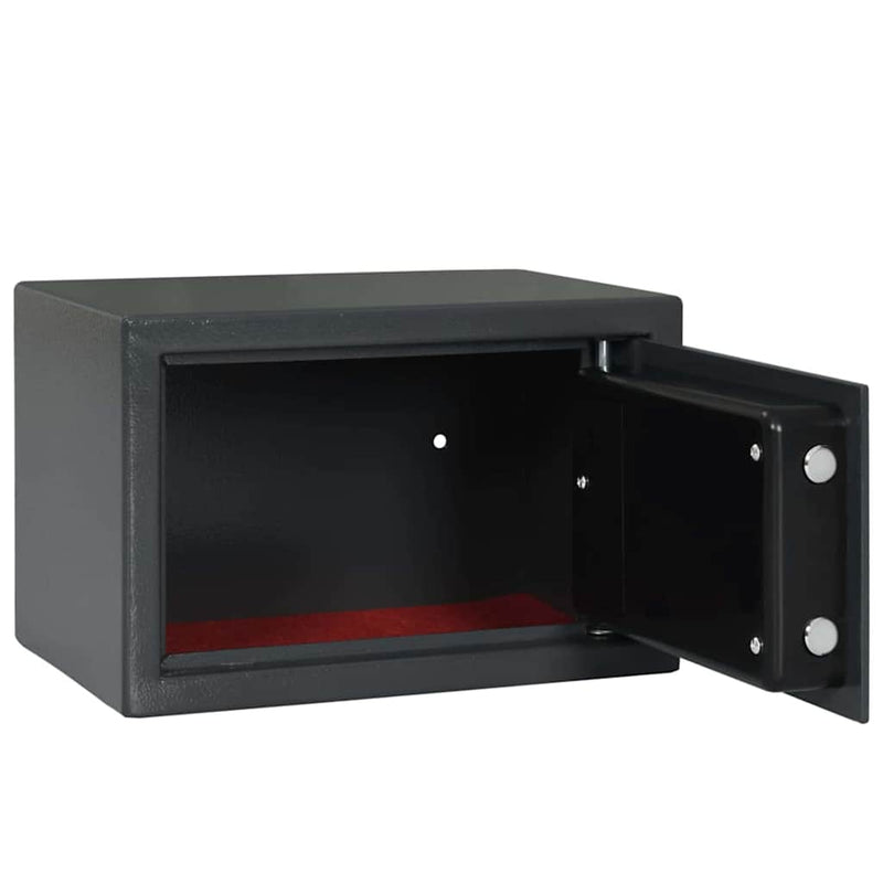 Load image into Gallery viewer, Vidaxl digitale kluis met slot donkergrijs 31 x 20 x 20 cm staal
