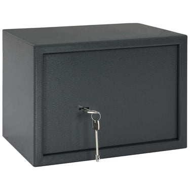 Vidaxl kluisdoos met slot donkergrijs 35 x 25 x 25 cm staal