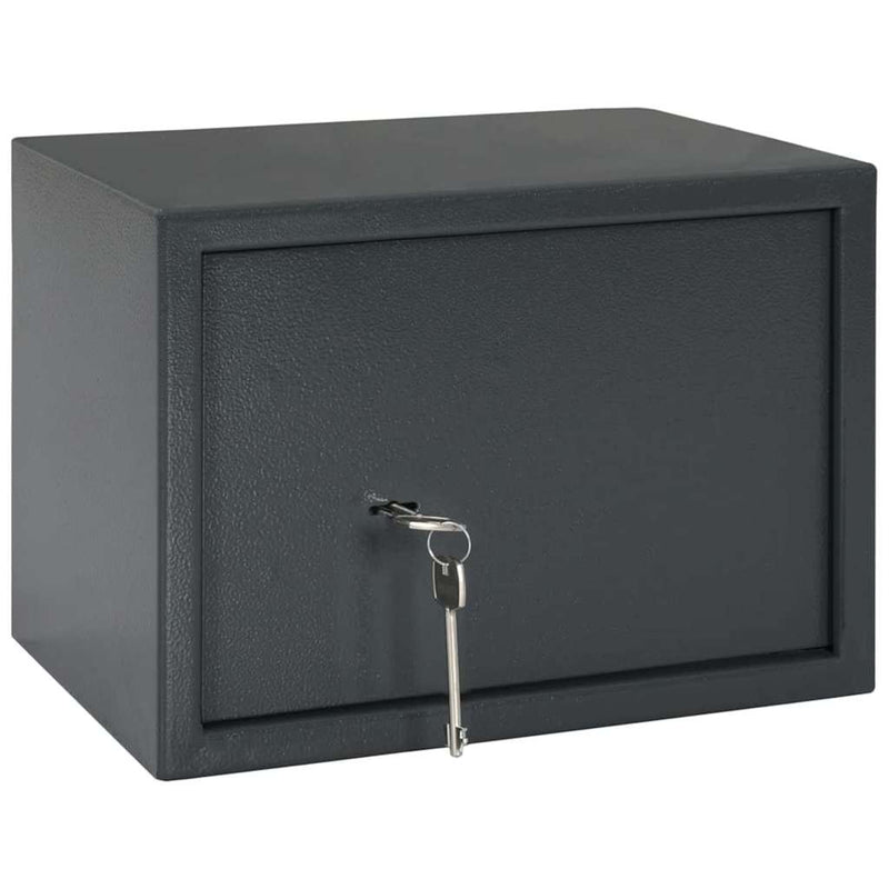 Load image into Gallery viewer, Vidaxl kluisdoos met slot donkergrijs 35 x 25 x 25 cm staal
