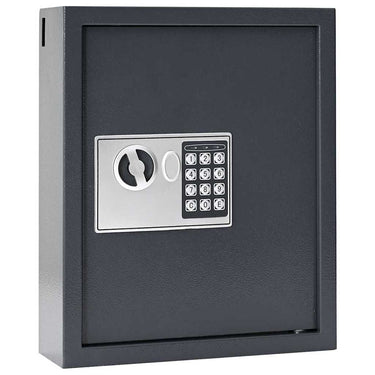 Vidaxl digitale kluis met slot donkergrijs 30 x 10 x 36,5 cm staal