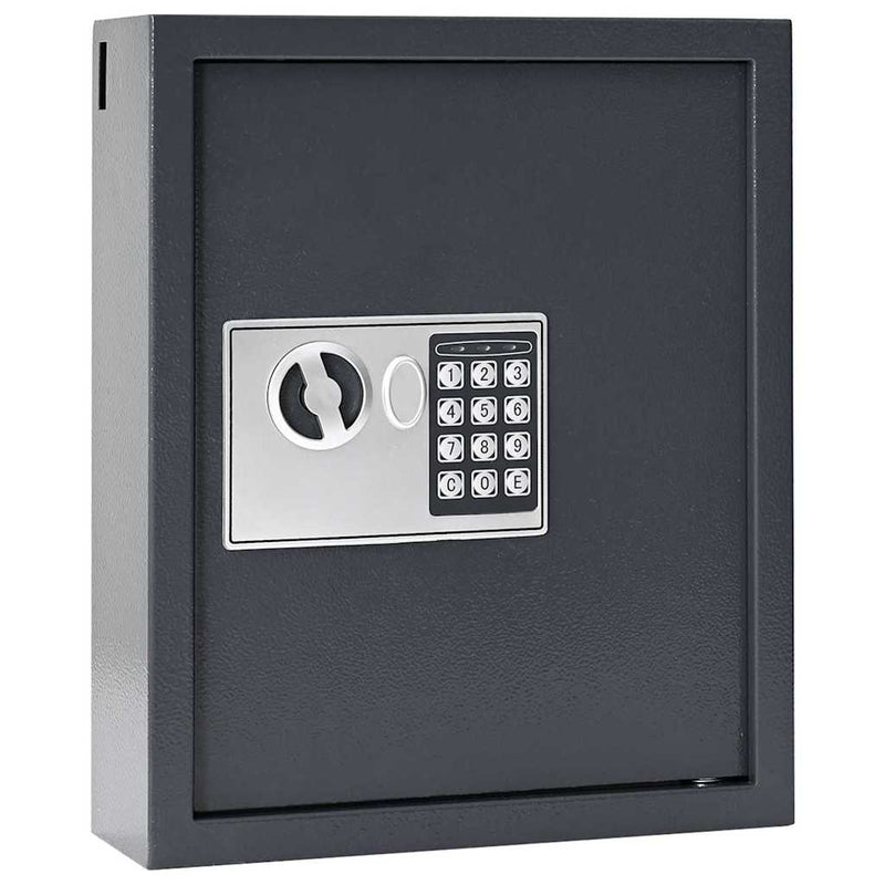 Load image into Gallery viewer, Vidaxl digitale kluis met slot donkergrijs 30 x 10 x 36,5 cm staal
