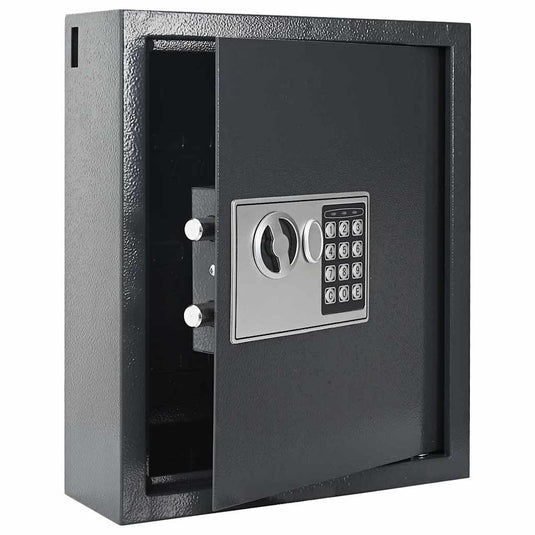 Vidaxl digitale kluis met slot donkergrijs 30 x 10 x 36,5 cm staal