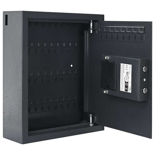 Vidaxl digitale kluis met slot donkergrijs 30 x 10 x 36,5 cm staal